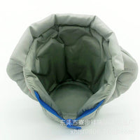 Beer Can Cooler Jacket Winter Warm Beverage Holder Down Jacket Style Cup Sleeve
