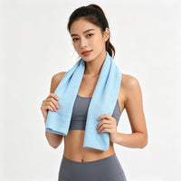 Crepe Cotton Sports Towel, Lightweight Breathable Gym Cycling Sweat Towel
