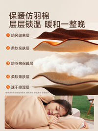 Primitive Sleeping Bag for Adults Outdoor Camping Four Seasons Universal Double Lightweight Portable Dirt-Resistant Quilt Dual-Use