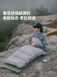 Pelliot Outdoor Sleeping Bag Early Spring Warm Adult Ultralight Portable Camping Lightweight Hiking Quilt Down Cotton