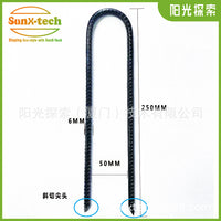 Heavy Duty Carbon Steel U-Shaped Ground Stakes for Outdoor Use - 6/7/8mm Black Threaded Steel U-Pegs