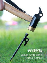 Primitive Tent Ground Pegs Canopy Fixing Stakes Beach Camping Outdoor Windproof Steel Nails
