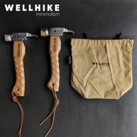 WELLHIKE Outdoor Camping Tent Peg Hammer Multifunctional Canopy Tool Equipment with Rope Buckle Storage Bag