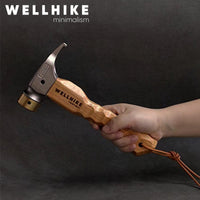 WELLHIKE Outdoor Camping Tent Peg Hammer Multifunctional Canopy Tool Equipment with Rope Buckle Storage Bag