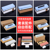 Double-Sided Whetstone Set, White Corundum Sharpening Stone for Kitchen Knives & Outdoor Tools, Multi-Grit Options
