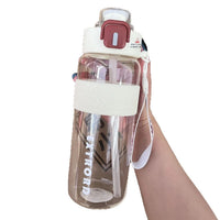 Sports Fitness Water Bottle High-Value Portable High-Temperature Resistant with Straw for Outdoor Activities