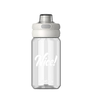 SILEA Tritan Plastic Water Bottle for Students, Men and Women, Sports Straw Cup, Portable Flip-Top for Kids Summer