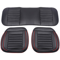 Universal 3D Car Seat Cushion Set of 3, Breathable, All-Season, Backless, Full Surround, Constant Temperature Leather