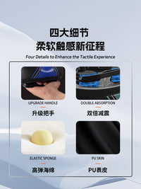 ROGTYO Bicycle Seat Post with Shock-Absorbing Breathable Saddle for Enhanced Comfort and Performance