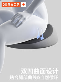 Coccyx Cushion for Tailbone Pain Relief, Pressure Reducing Seat Cushion for Long Sitting, Hollow Donut Pillow for Hips