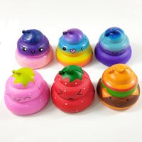 Squishy Toys Cute Cartoon Poop Stress Relief Squeeze Toy for Kids and Adults