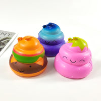 Squishy Toys Cute Cartoon Poop Stress Relief Squeeze Toy for Kids and Adults