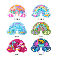 Sensory Activity Board Educational Toy Silicone Spatial Sensory Decompression Board for Kids