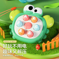 Mini Whack-A-Mole Duck Handheld Decompression Toy for Babies, Educational Press-and-Play Keychain Pendant