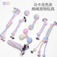 New Pet Toy Cotton Rope Ball for Teeth Grinding, Durable Bite-Resistant Cat and Dog Toy, Hot Selling on Amazon