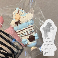 DIY Squeeze Toy Silicone Mold for Cartoon Trendy Play Figures, Decompression Simulation Food Play Marshmallow