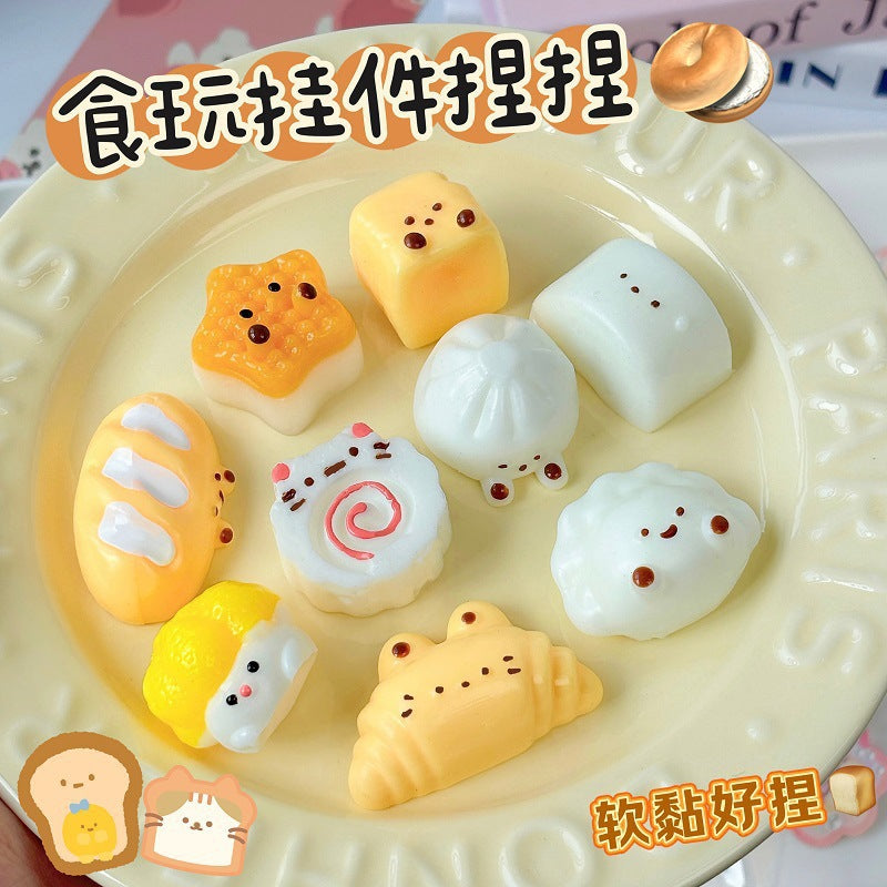 Mini Simulation Blind Box Hamburger Creative Pendant Stress Relief Toy