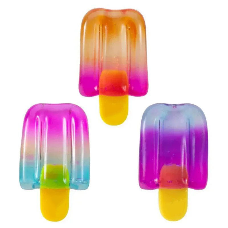 Simulation Ice Cream Bar Squeeze Toy for Kids and Office Stress Relief with Glitter