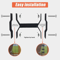 Heavy-Duty Adjustable Metal Deck Umbrella Stand Outdoor Patio Sunshade Base Holder