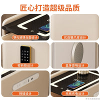 Smart Bedside Table with Wireless Charging, Password Lock, and Power Strip - Multi-functional Home Bedroom Nightstand