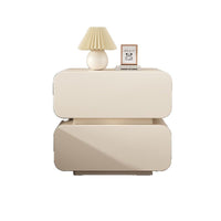 Cream Style Bedside Table Italian Light Luxury High-End Bedroom Storage Cabinet Simple Side Table Small Cabinet