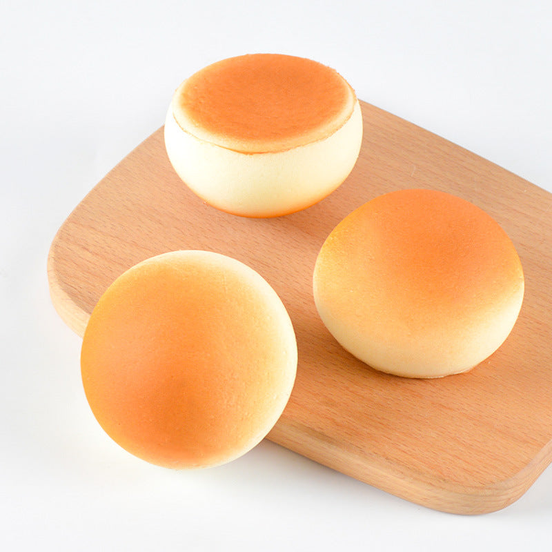 PU Simulation Slow Rebound Fried Steamed Bun Bread Food Model Ornament Play Food Photography Prop Squeeze Toy