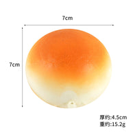 PU Simulation Slow Rebound Fried Steamed Bun Bread Food Model Ornament Play Food Photography Prop Squeeze Toy