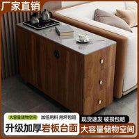 New Chinese Style Sofa Side Cabinet End Table Nightstand Mobile Small Tea Table with Storage