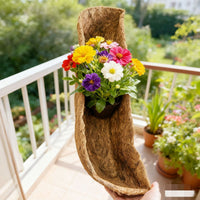 Coco Liner Hanging Basket Round Trough Planter Iron Art Coconut Fiber Insert for Potted Plants