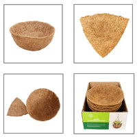 Coco Liner Hanging Basket Round Trough Planter Iron Art Coconut Fiber Insert for Potted Plants
