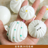 Realistic Steamed Bun Dumpling Pretend Play Food Early Education Toy Model
