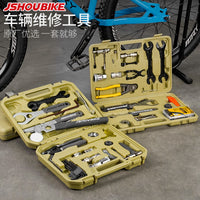 Bicycle Repair Tool Kit Set for Mountain Bike Bottom Bracket Freewheel Crank Chain Removal and Maintenance