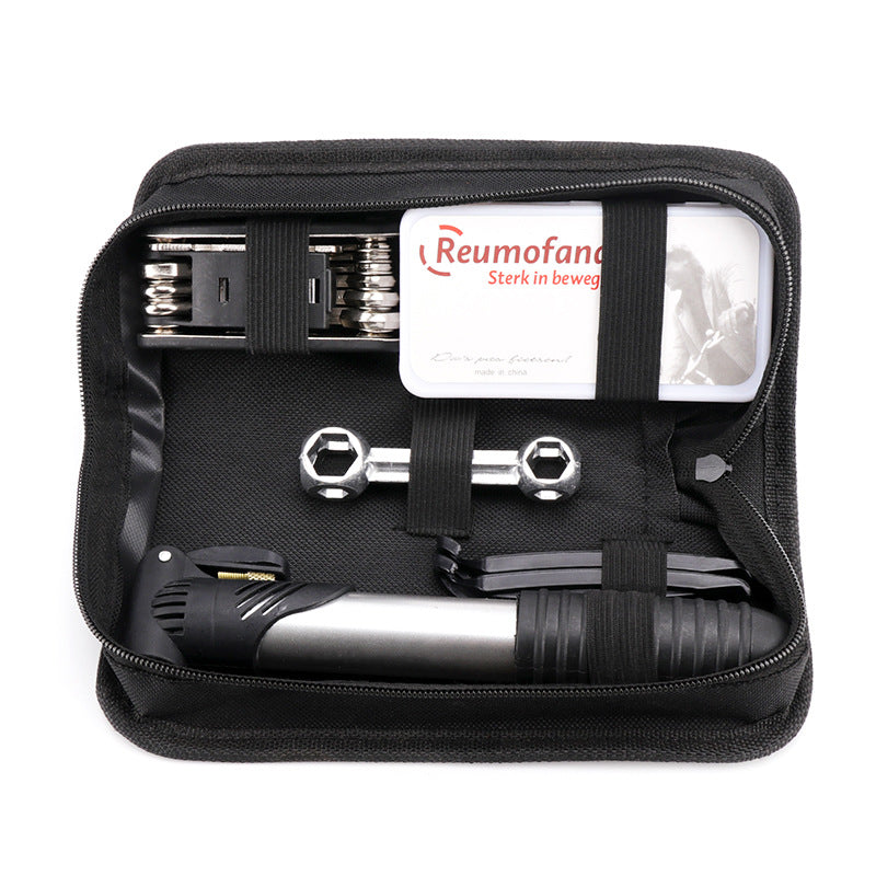 Bicycle Mountain Bike Repair Kit Tire Pump Wrench Set Combination Tool