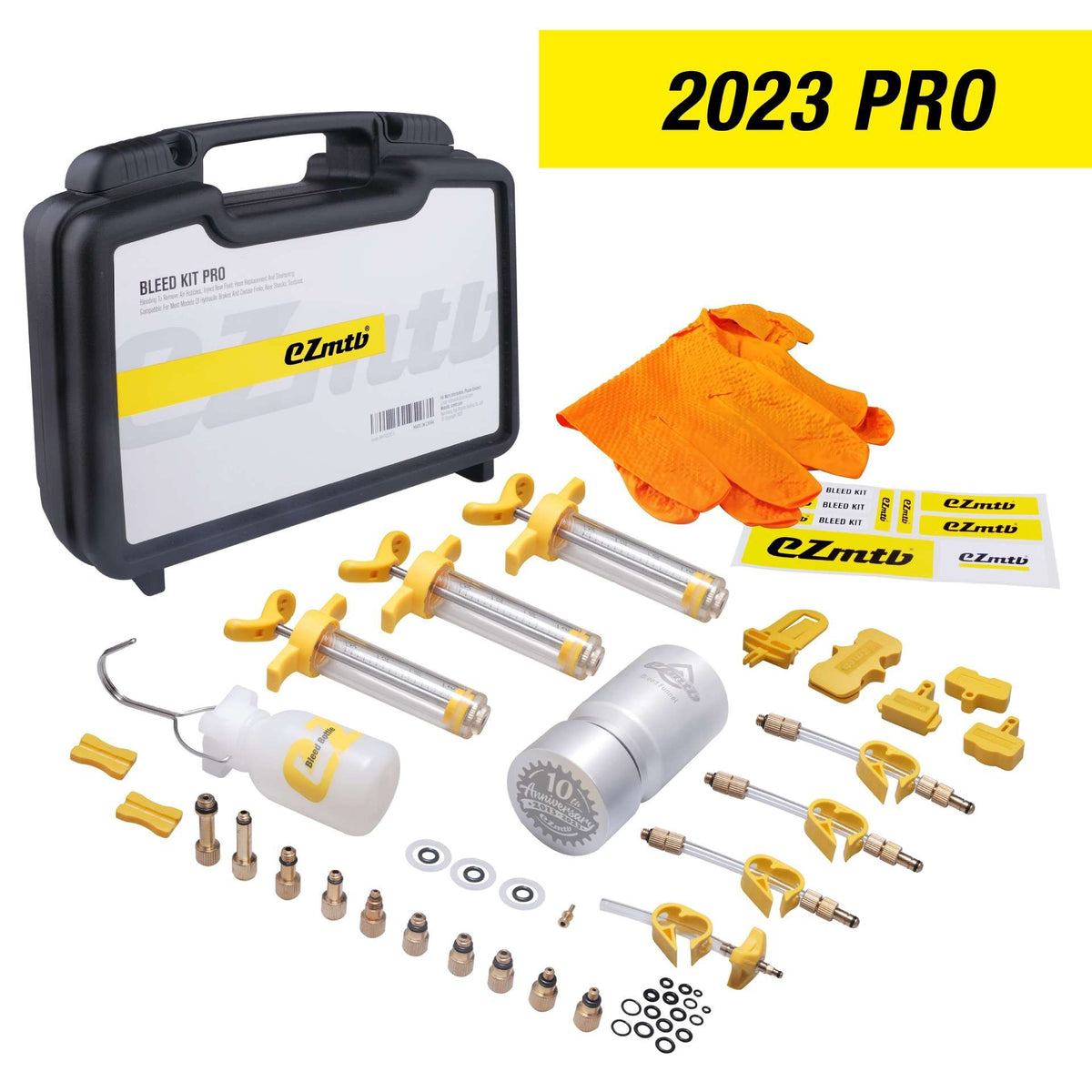 Universal Mountain Bike Brake Bleed Kit with Metal Connectors for Hydraulic Disc Brakes
