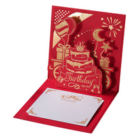 Premium Business Birthday Greeting Card 3D Pop-Up Creative Company Employee Customer Appreciation Customizable