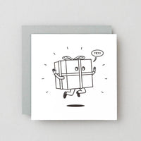 DearF Letterpress Gold Foil Cat Dog Greeting Card - Imported UK Birthday Thank You Card