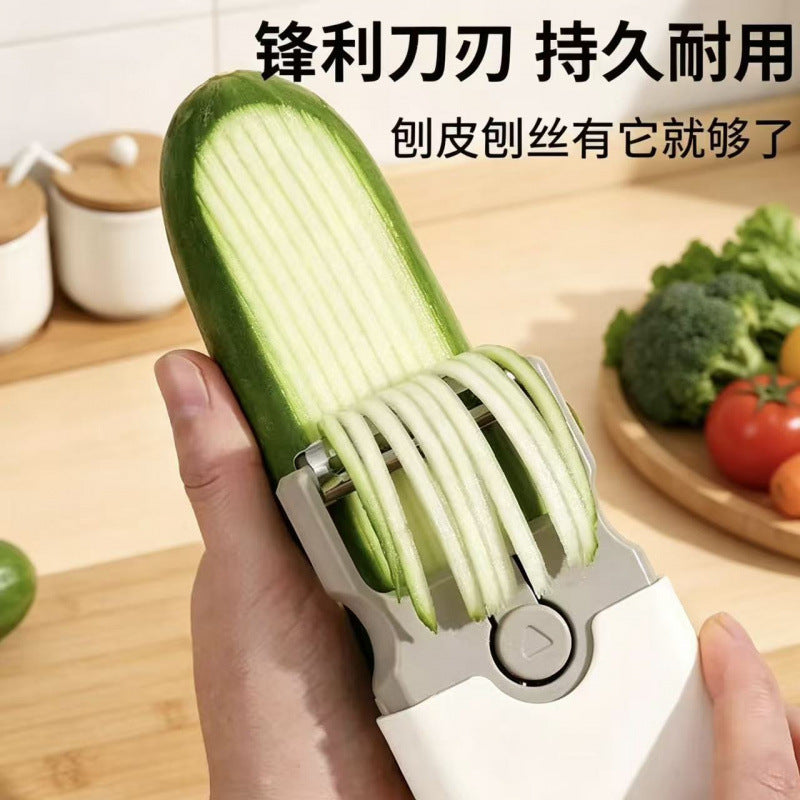 3-in-1 Multifunctional Vegetable and Fruit Peeler Shredder Stainless Steel Potato Slicer for Kitchen Home Use