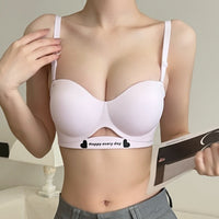 爱心字母云上细语两穿防滑文胸罩圆球bra3D立体感无痕内衣女文胸