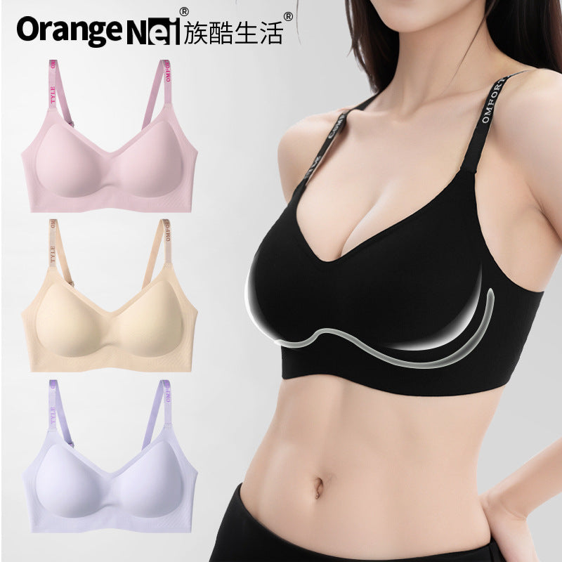 Zuku Life Jelly Anti-Gravity Underwear Set - Anti-Sagging, Side Breast Coverage, Gathered, Seamless, Soft Support Bra