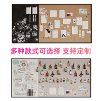 Magnetic Felt Board Wall Sticker Photo Wall Cork Magnetic Whiteboard Kindergarten Display Message Board Wall Decoration