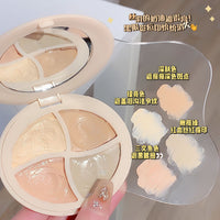 SWEET MINT 4-Color Concealer Palette for Face Brightening, Blemishes, Nasolabial Folds, Tear Troughs, Dark Circles, and Even Skin Tone