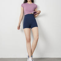Women's High Waist Yoga Shorts - Slim Fit, Butt Lift, Stretchy Running & Workout Shorts for Spring/Summer