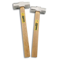 Heavy-Duty Octagonal Sledge Hammer with Wooden Handle - Forged Steel Stone Masonry Hammer