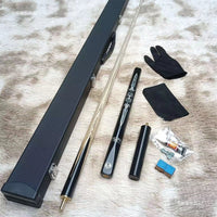 God of War Billiard Cue Stick Wild Leopard Weighted Cue Small Head Chinese Through Rod Black Eight Snooker Nine Ball Table Handmade Through Rod