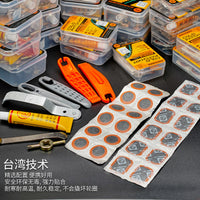 Bicycle Tire Repair Kit for Mountain Bikes and Electric Bikes - Portable Puncture Repair Tool Set with Patches and Glue