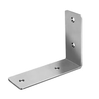 Drill-Free Stainless Steel Triangle Shelf Bracket L-shaped Support Corner Code 90-Degree Right Angle Storage Rack