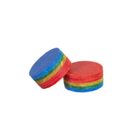 Meilin Rainbow Multi-Layer Leather Billiard Cue Tip for Chinese Eight Ball and Nine Ball Pool Cues