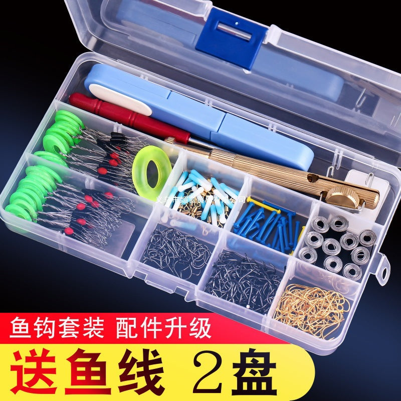 Fishing Hook Set with Line and Floats - Complete Fishing Tackle and Accessories Kit