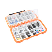 254-Piece Lure Fishing Accessories Kit with Hooks Texas Rig Sea Fishing Rock Fishing Tackle Box