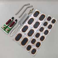 Tire Repair Patch Kit with Glue for Bicycle Motorcycle Electric Vehicle Inner Tube Puncture Fix